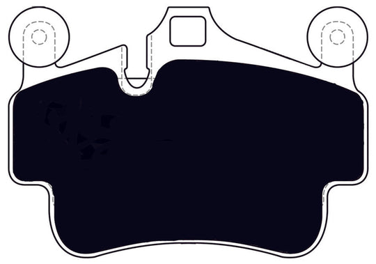 Porterfield Brake Pads for 2008 PORSCHE 911 Carrera 2 Turbo Look Type 997 w/Iron Discs FR SPORT