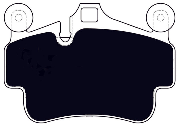 Porterfield Brake Pads for 2013 PORSCHE BOXSTER Ceramic Discs FR SPORT