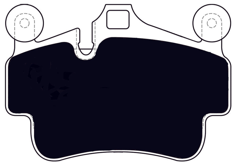 Porterfield Brake Pads for 2012 PORSCHE Boxster Spyder w/Iron Discs FR SPORT