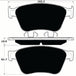 Porterfield Brake Pads for 2015 BENTLEY FLYING SPUR FR SPORT