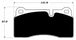 Porterfield Brake Pads for 1997 LAMBORGHINI DIABLO FR SPORT