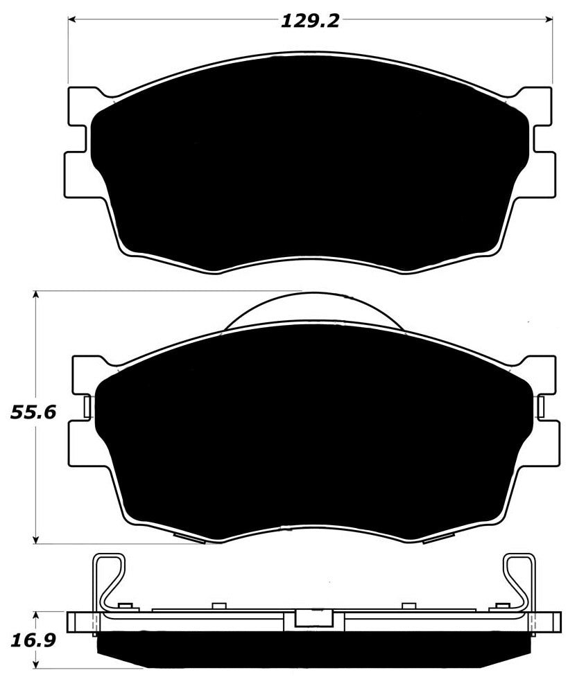 Porterfield Brake Pads for 2006 KIA RIO FR SPORT