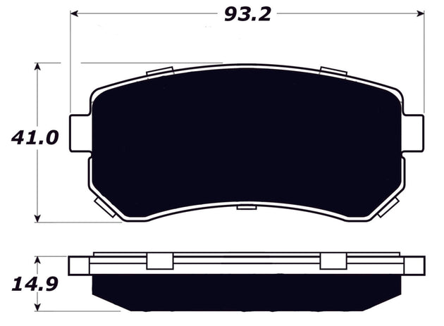 Porterfield Brake Pads for 2011 HYUNDAI TUCSON FWD FR SPORT