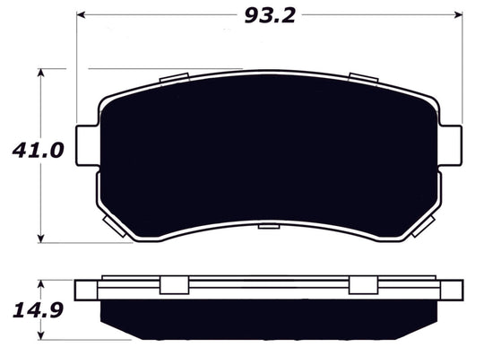 Porterfield Brake Pads for 2014 KIA SPORTAGE FR SPORT