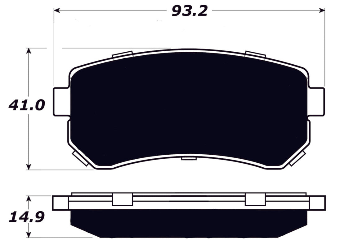 Porterfield Brake Pads for 2016 HYUNDAI Tuscon Fuel Cell FR SPORT