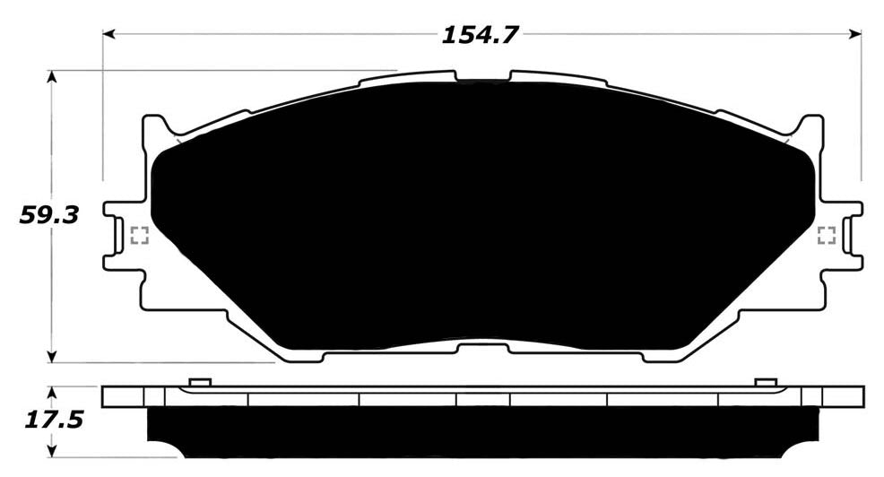 Porterfield Brake Pads for 2015 LEXUS IS250 SEDAN F Sport pkg FR SPORT