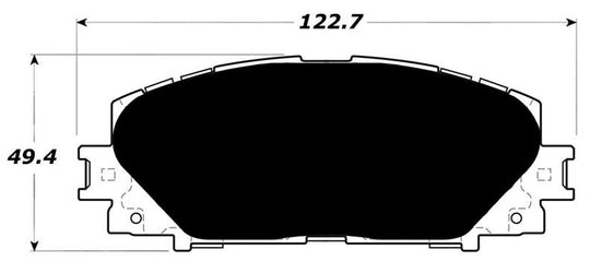 Porterfield Brake Pads for 2016 TOYOTA PRIUS Plug-In FR SPORT