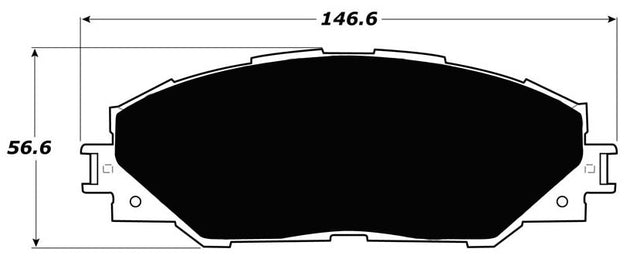Porterfield Brake Pads for 2015 TOYOTA RAV 4 EV FR SPORT