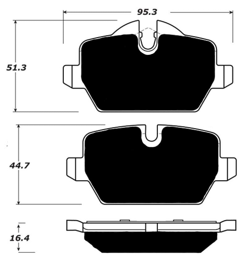 Porterfield Brake Pads for 2013 MINI Countryman FR SPORT