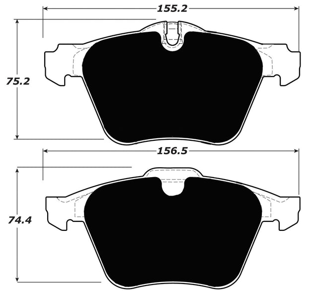 Porterfield Brake Pads for 2008 JAGUAR XKR S FR SPORT