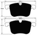 Porterfield Brake Pads for 2011 SAAB 9-3 Aero 2.8L 314mm F/Disc FR SPORT