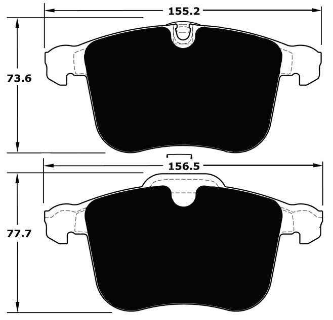 Porterfield Brake Pads for 2007 SAAB 9-3 Aero 2.8L 314mm F/Disc FR SPORT