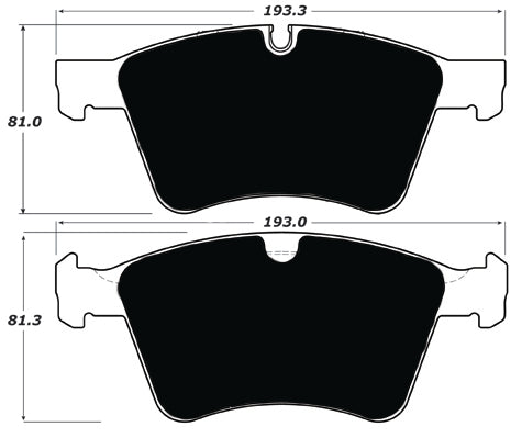Porterfield Brake Pads for 2008 MERCEDES-BENZ GL450 w/373mm Front Rotor FR SPORT