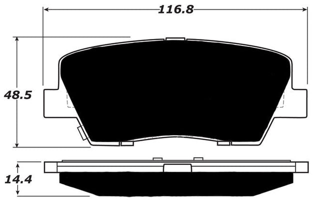 Porterfield Brake Pads for 2014 HYUNDAI GENESIS COUPE FR SPORT