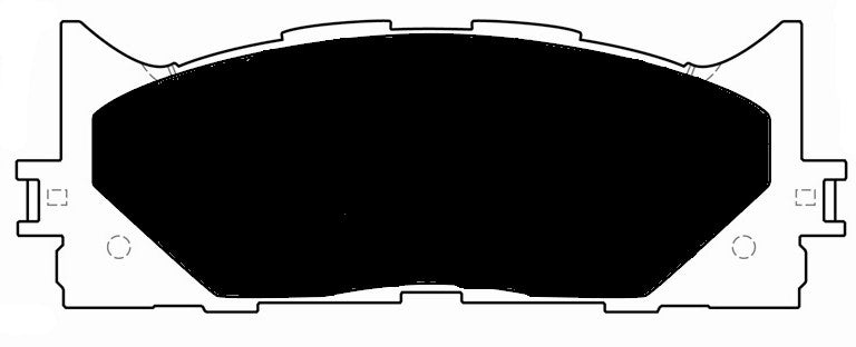 Porterfield Brake Pads for 2016 LEXUS ES 350 FR SPORT