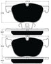 Porterfield Brake Pads for 2016 BMW X6 xDrive 50i FR SPORT