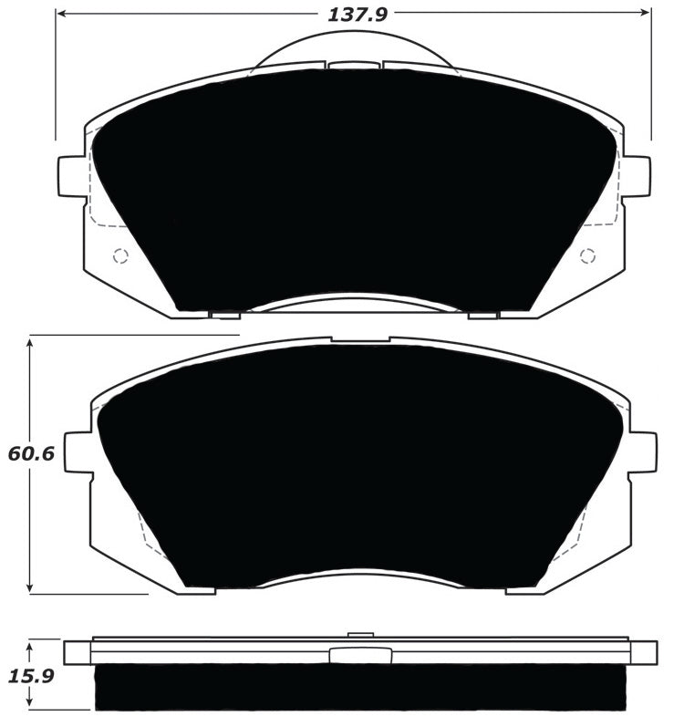 Porterfield Brake Pads for 2016 HYUNDAI Tuscon Fuel Cell FR SPORT