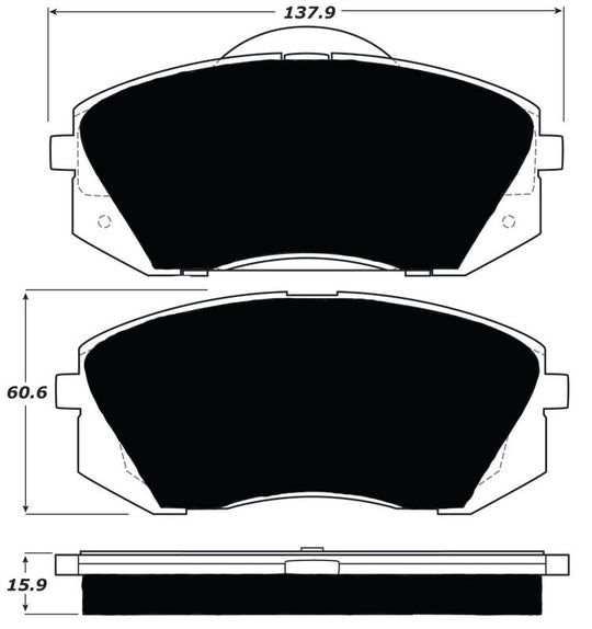 Porterfield Brake Pads for 2012 HYUNDAI TUCSON FWD FR SPORT