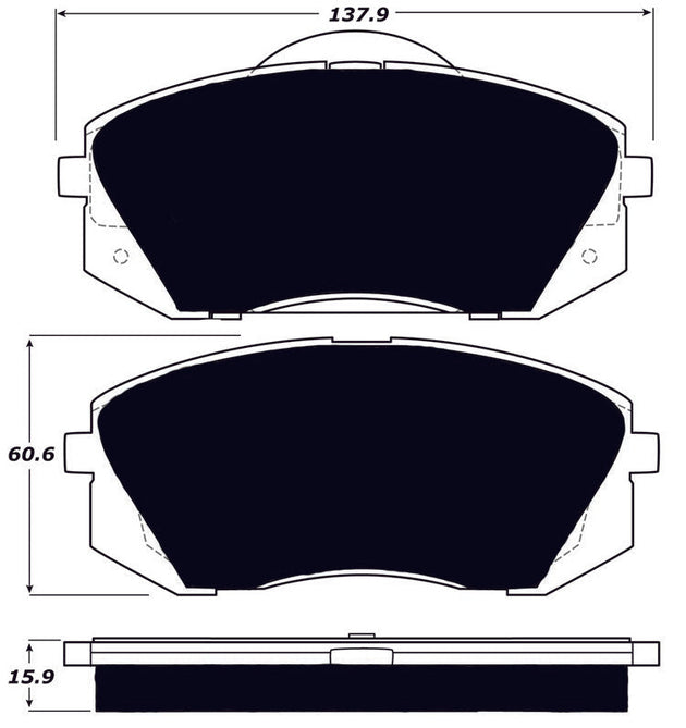 Porterfield Brake Pads for 2011 HYUNDAI TUCSON FWD FR SPORT