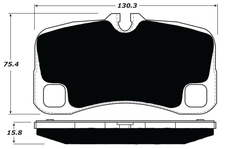 Porterfield Brake Pads for 2007 PORSCHE 911 GT3 w/Iron Discs FR SPORT
