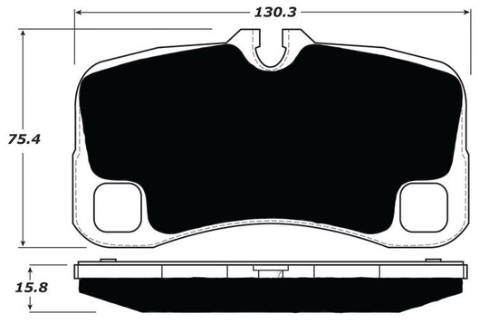 Porterfield Brake Pads for 2008 PORSCHE 911 Turbo w/Iron Discs FR SPORT