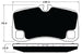 Porterfield Brake Pads for 2010 PORSCHE 911 GT3 w/Iron Discs FR SPORT