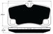 Porterfield Brake Pads for 2009 PORSCHE 911 Turbo w/Iron Discs FR SPORT