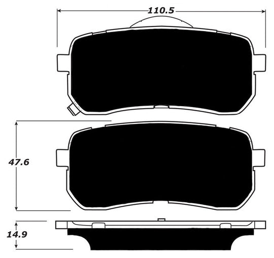 Porterfield Brake Pads for 2015 KIA SEDONA FR SPORT