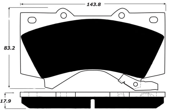 Porterfield Brake Pads for 2012 TOYOTA LANDCRUISER FR SPORT