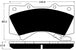Porterfield Brake Pads for 2015 TOYOTA LANDCRUISER FR SPORT