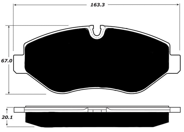 Porterfield Brake Pads for 2013 FREIGHTLINER SPRINTER 2500 FR SPORT