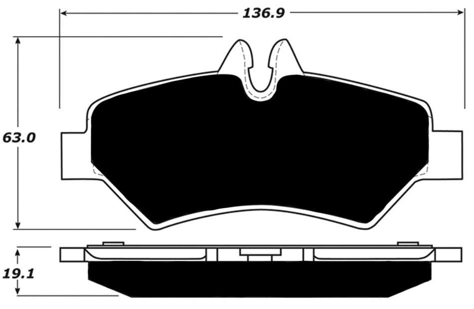 Porterfield Brake Pads for 2014 FREIGHTLINER SPRINTER 3500 FR SPORT