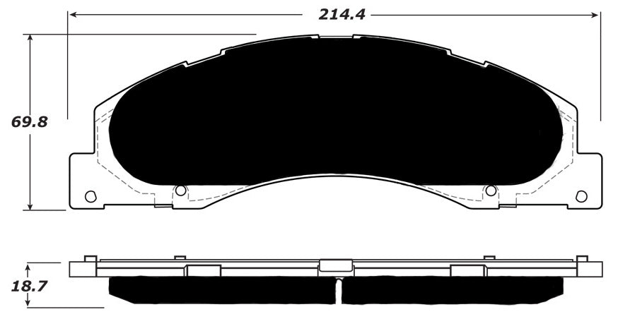 Porterfield Brake Pads for 2013 FORD E250, E350 FR SPORT