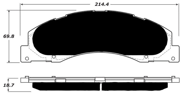 Porterfield Brake Pads for 2018 FORD E150, ECONOLINE FR SPORT