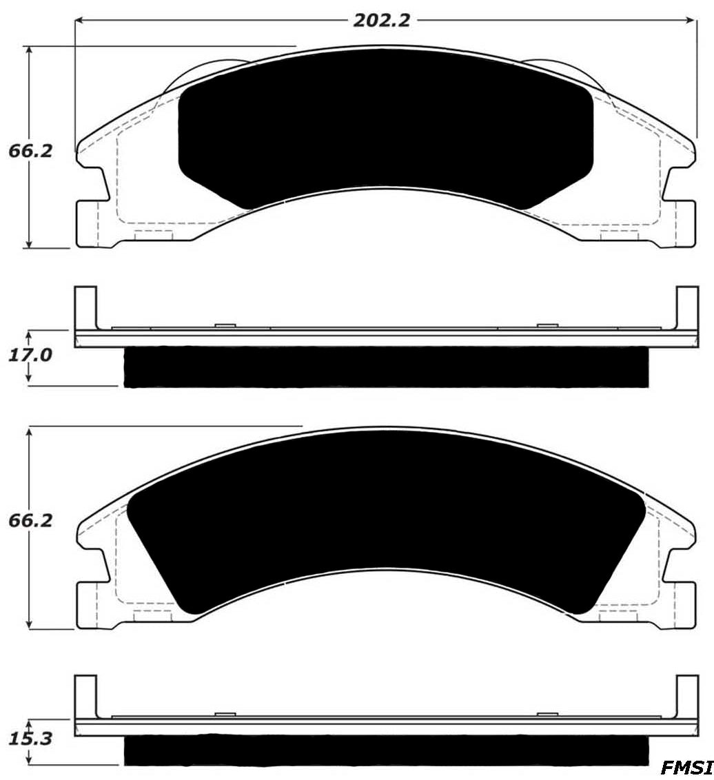 Porterfield Brake Pads for 2009 FORD E150, ECONOLINE FR SPORT