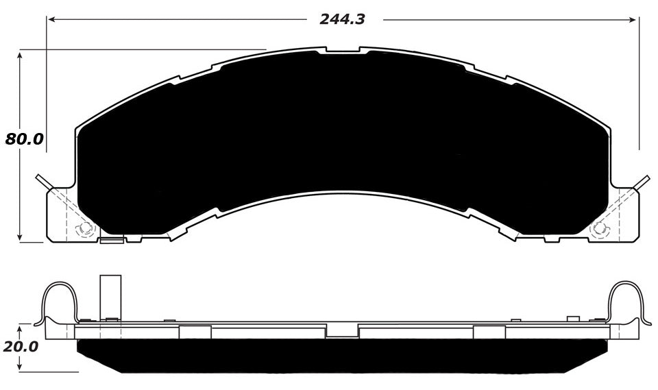 Porterfield Brake Pads for 2011 DODGE RAM- 4500,5500 FR SPORT