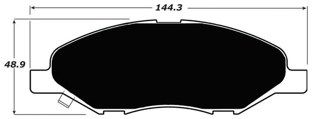 Porterfield Brake Pads for 2011 NISSAN VERSA 1.6L FR SPORT