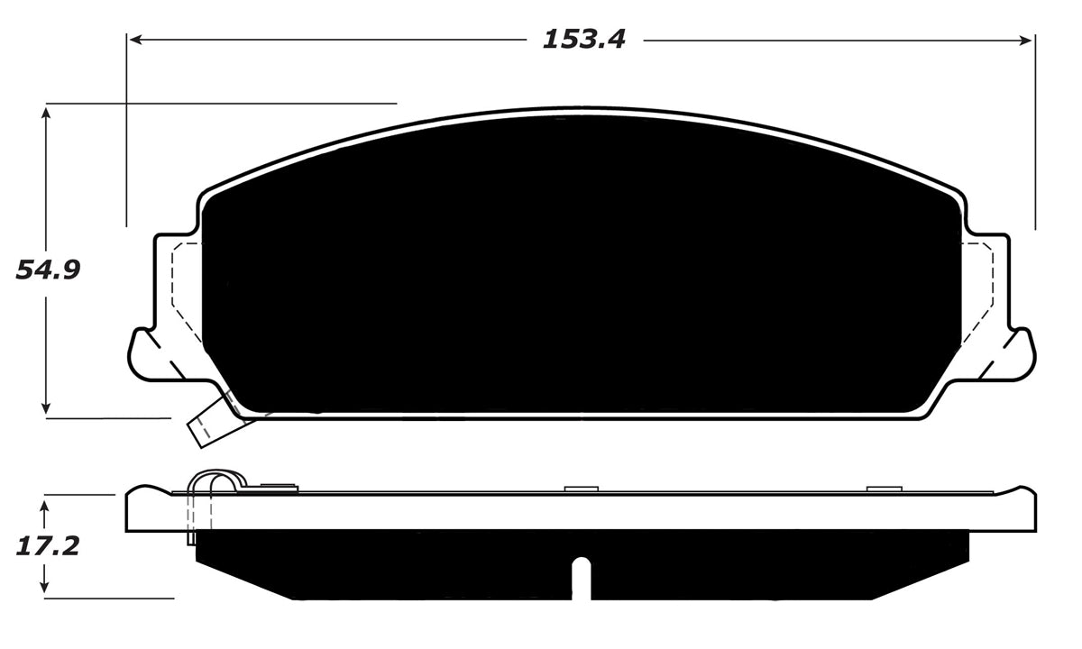 Porterfield Brake Pads for 2008 PONTIAC G8 FR SPORT