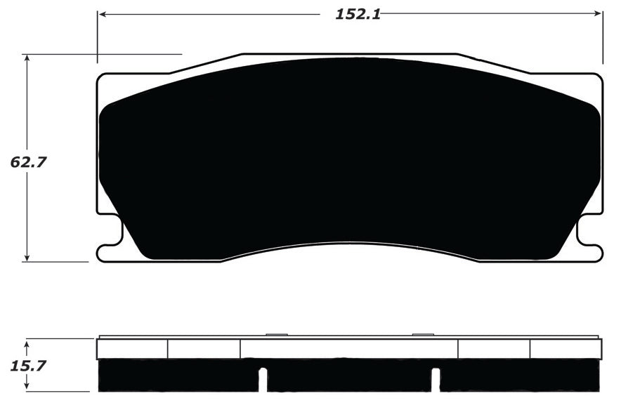 Porterfield Brake Pads for 2012 JAGUAR XKR w/Alcon Brake Pkg. FR SPORT