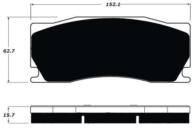 Porterfield Brake Pads for 2012 JAGUAR XKR w/Alcon Brake Pkg. FR SPORT