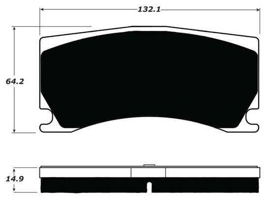 Porterfield Brake Pads for 2010 JAGUAR XKR w/Alcon Brake Pkg. FR SPORT