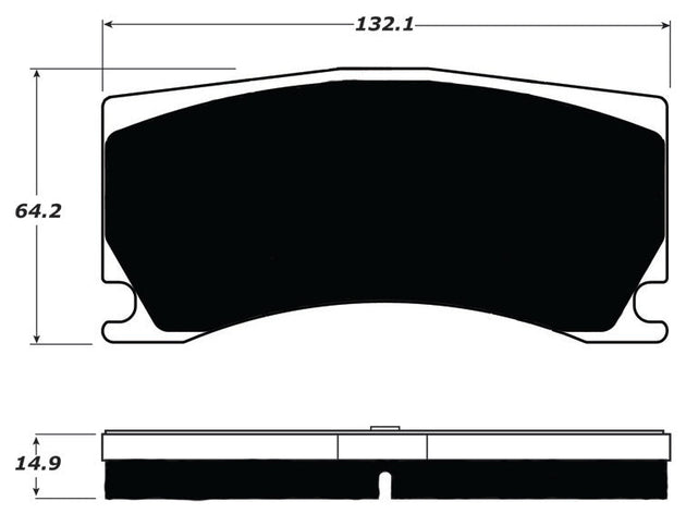 Porterfield Brake Pads for 2011 JAGUAR XKR S w/Alcon Brake Pkg. FR SPORT