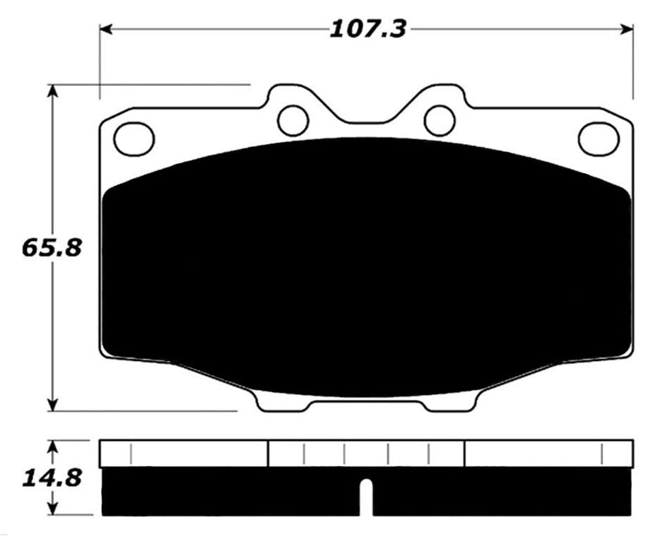 Porterfield Brake Pads for 1982 TOYOTA LANDCRUISER FR SPORT