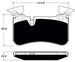 Porterfield Brake Pads for 2008 MERCEDES-BENZ SL55 AMG w/6piston Front Caliper FR SPORT