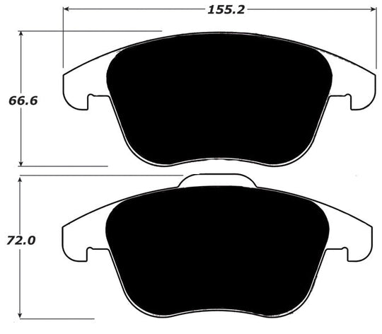 Porterfield Brake Pads for 2019 VOLKSWAGEN TIGUAN - to Vin J000001 FR SPORT