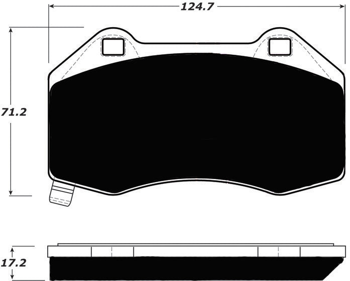 Porterfield Brake Pads for 2010 CHEVROLET COBALT  SS Brembo Front Calipers FR SPORT