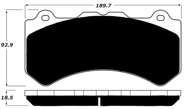 Porterfield Brake Pads for 2014 NISSAN GTR FR SPORT