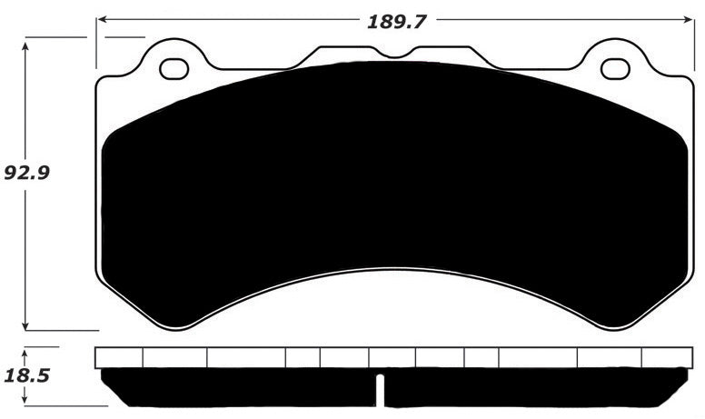 Porterfield Brake Pads for 2015 NISSAN GTR FR SPORT