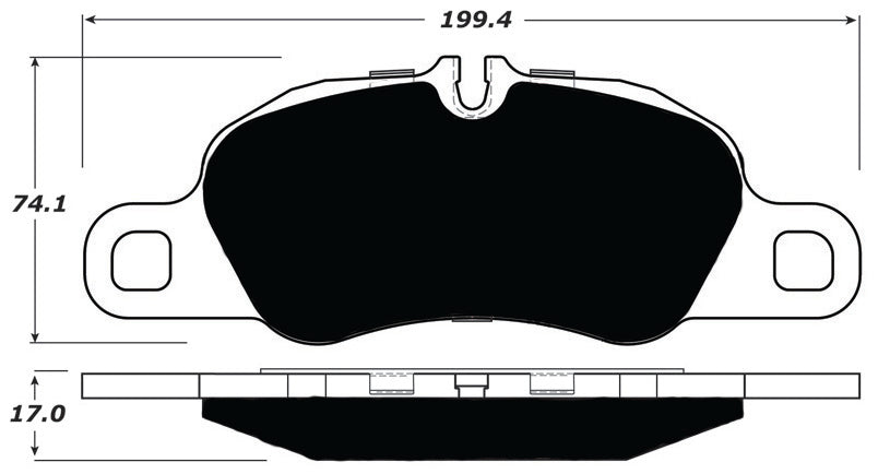 Porterfield Brake Pads for 2015 PORSCHE Boxster FR SPORT