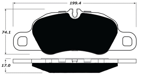 Porterfield Brake Pads for 2010 PORSCHE 911 Carrera 2 Type 997 Iron Discs FR SPORT